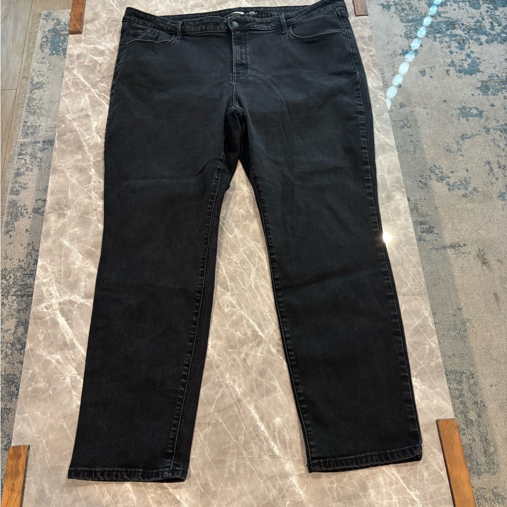Old Navy Power Slim Straight Jeans - Black